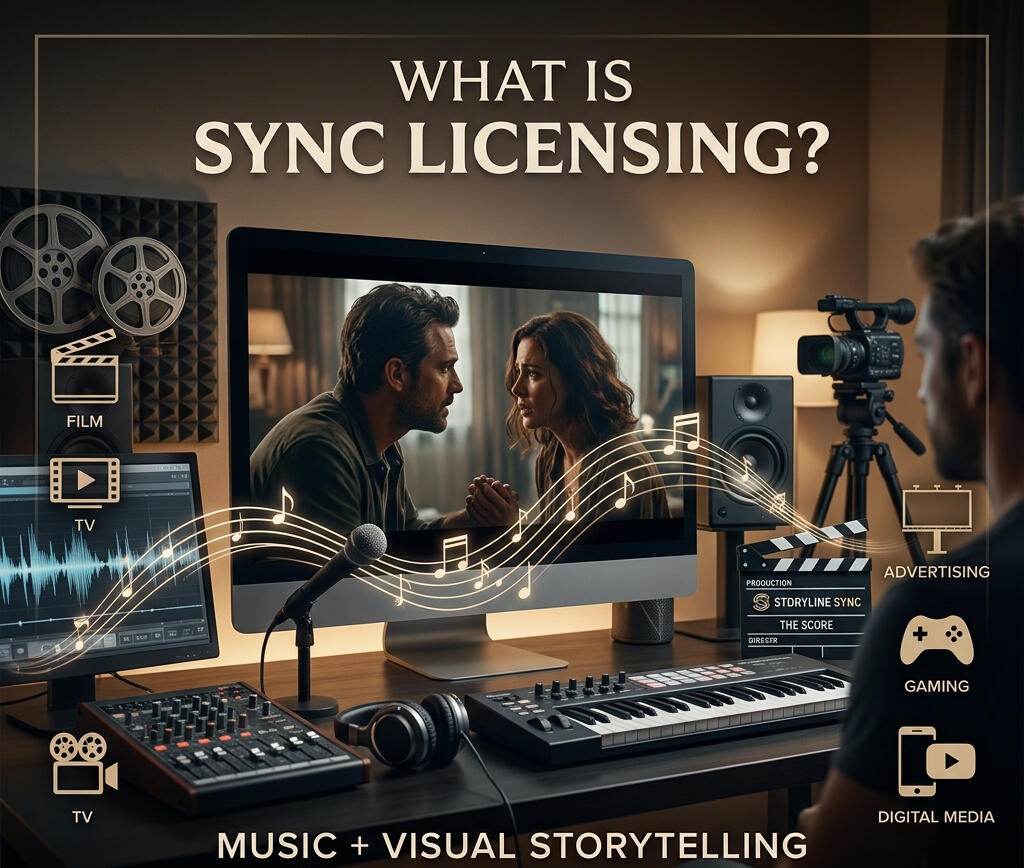 Sync licensing for film, TV, advertising, gaming, and digital media